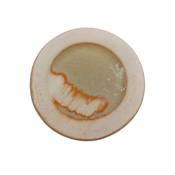 Beige Pottery Vase Rustic Art Deco Distressed 6" Vintage Decor 🌾 - Picture 7 of 14